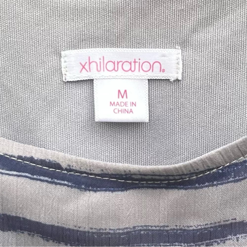 Sz M-xhilaration navy & gray dress - Picture 5 of 5